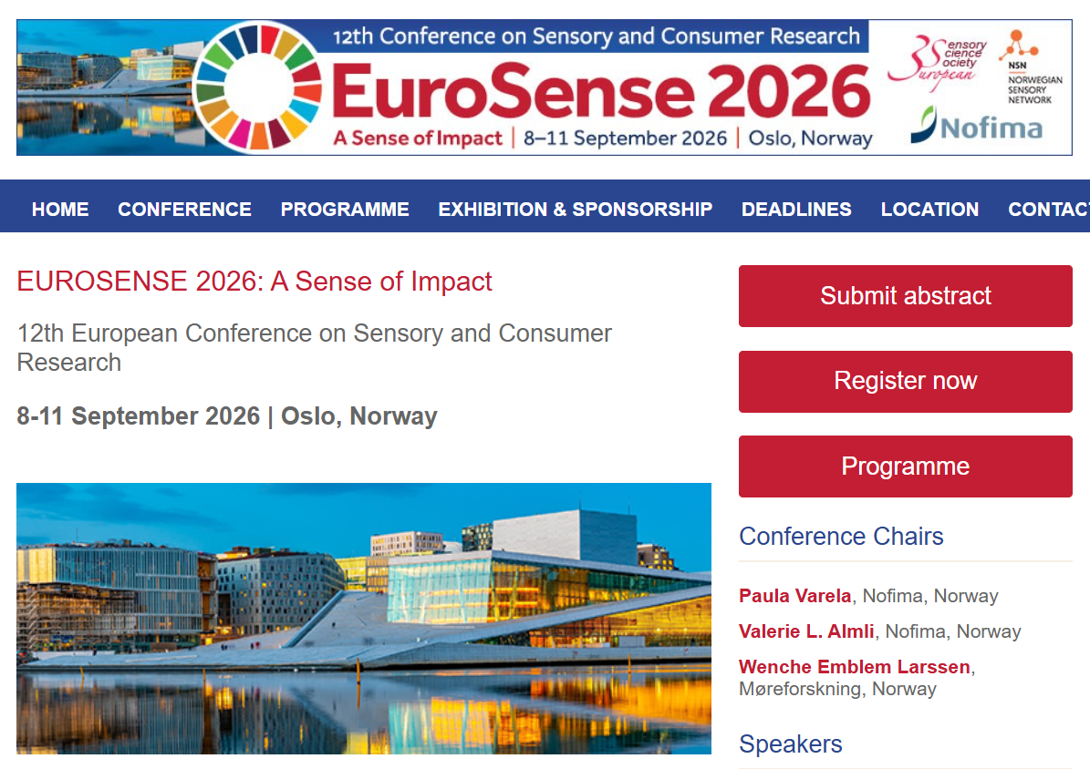 European Conference on Sensory and Consumer Science logo