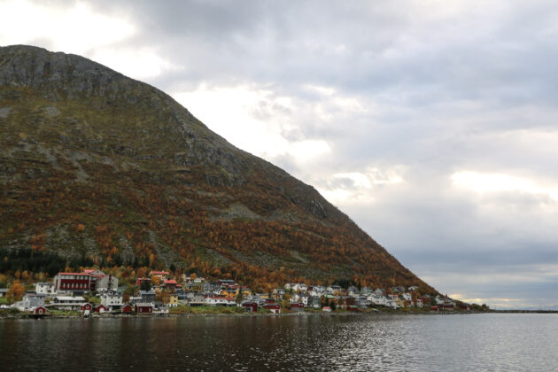 Village Gryllefjord in Senja, Norway